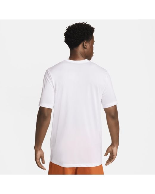 Nike Fitnessshirt Met Dri-fit in het White voor heren