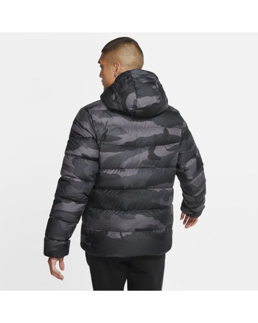 nike printed parka