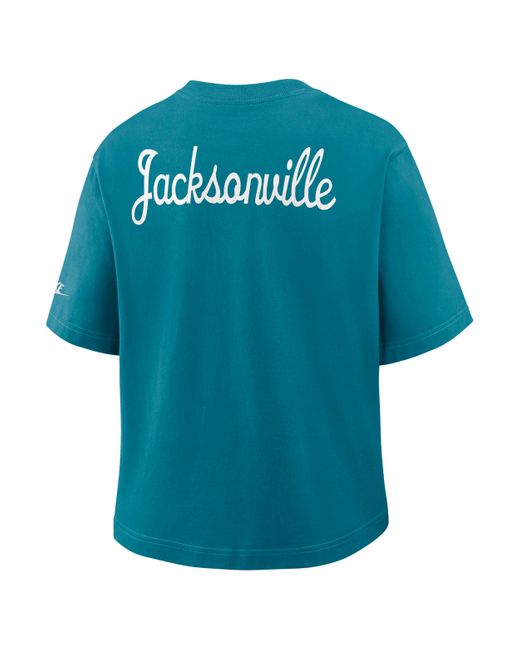 Nike Blue Jacksonville Jaguars Rewind Pocket Boxy Nfl T-Shirt