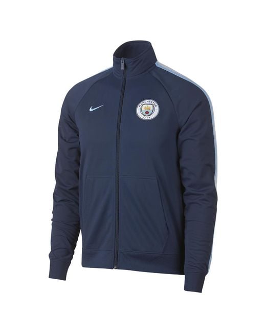 Nike Manchester City Fc Men's Jacket in Blue for Men | Lyst