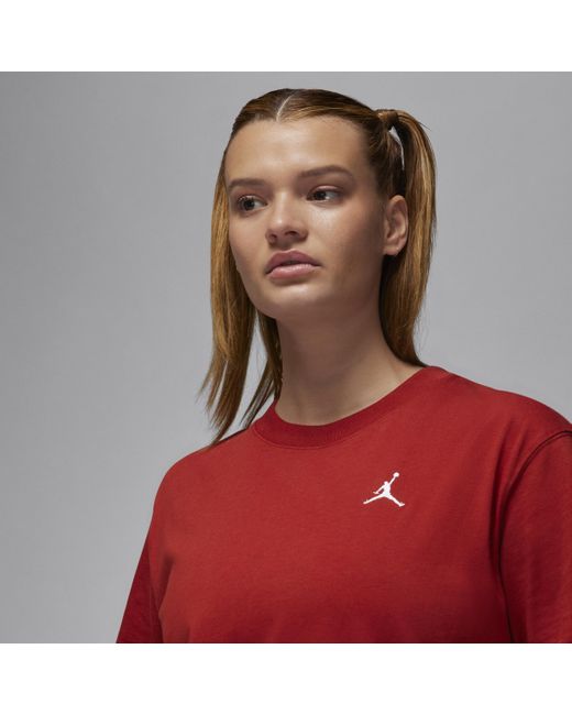 Nike Red Jordan Essentials Top Cotton