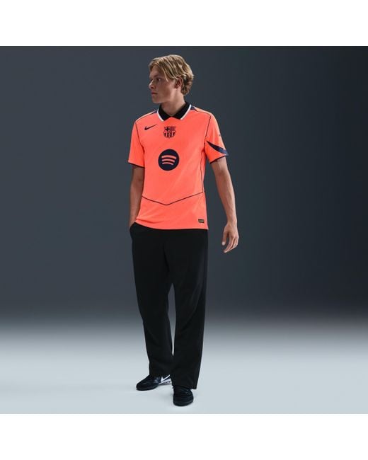 Nike Red F.C. Barcelona 2025/26 Match Third Dri-Fit Adv Total 90 Football Authentic Shirt for men