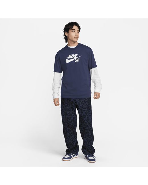 Nike Blue Sb Kearny All-over Print Cargo Trousers for men