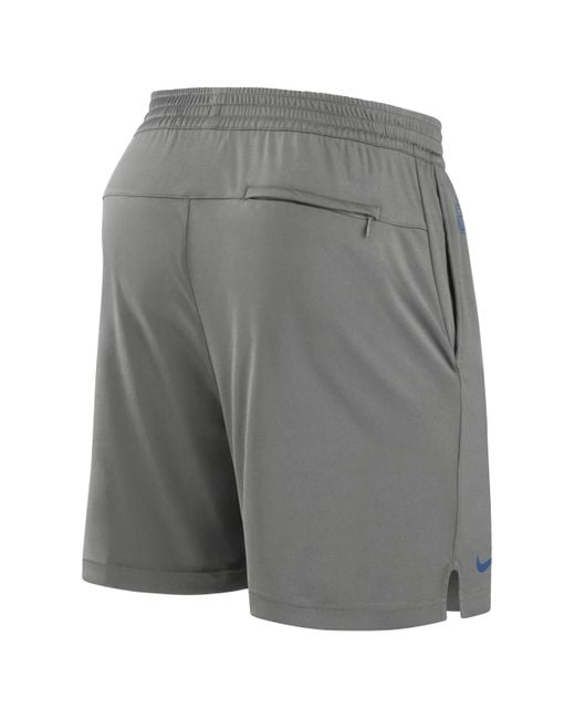 Nike Dri-fit Sideline (nfl Detroit Lions) Shorts in Gray for Men