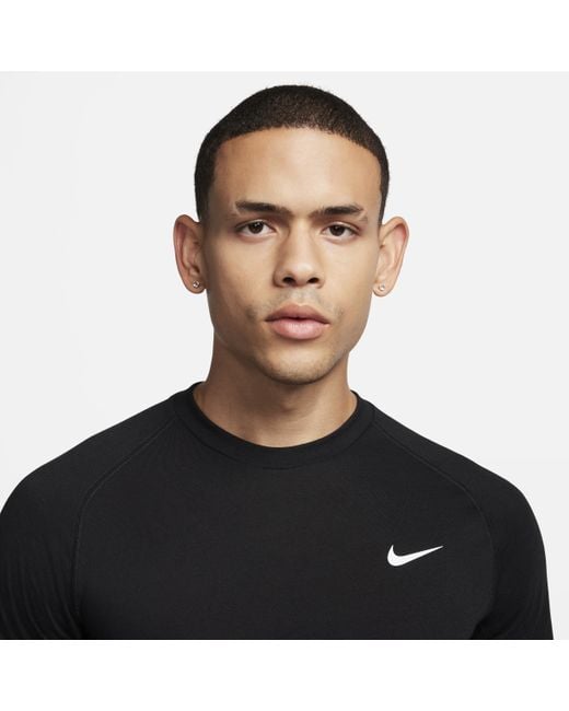 Nike Black Flex Rep Dri-fit Short-sleeve Fitness Top Polyester for men