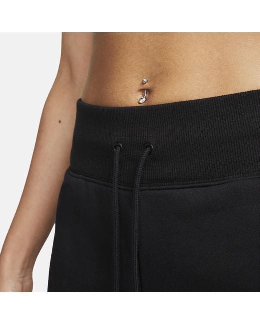 Nike Brown Sportswear Phoenix Fleece High-waisted Wide-leg Sweatpants