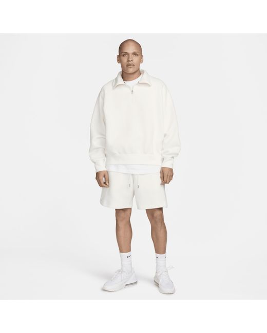 Nike White Sportswear Tech Fleece Re-imagined Fleece Shorts Polyester for men