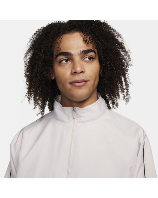 Track jacket in tessuto air di Nike in White da Uomo