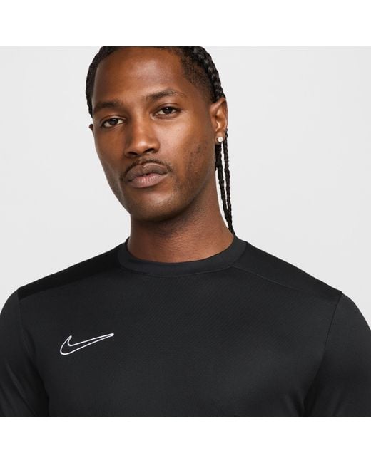 Nike Black Academy 'Dri-Fit Short-Sleeve Football Top for men