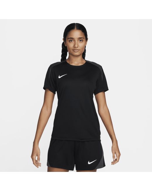 Maglia da calcio a manica corta dri-fit strike di Nike in Black
