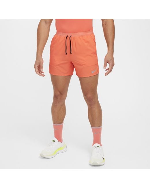 Nike Pink Stride Dri-Fit 5" Brief-Lined Running Shorts for men