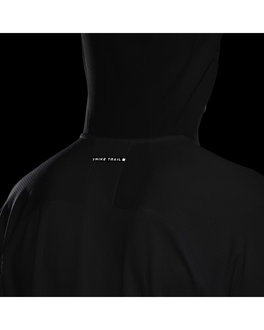 Nike White Trail Dri-fit Uv Long-sleeve Hooded Running Top Polyester for men