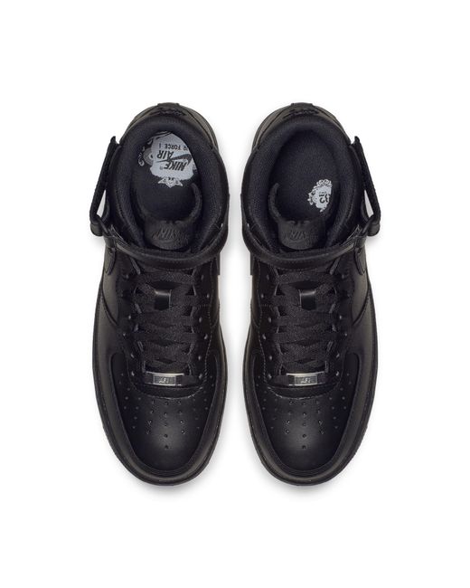 black air force ones for men