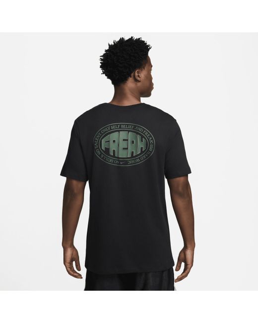 Nike Black Giannis M90 Basketball T-shirt Cotton for men
