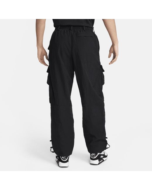 Pantaloni con fodera in tessuto sportswear tech pack di Nike in Black da Uomo