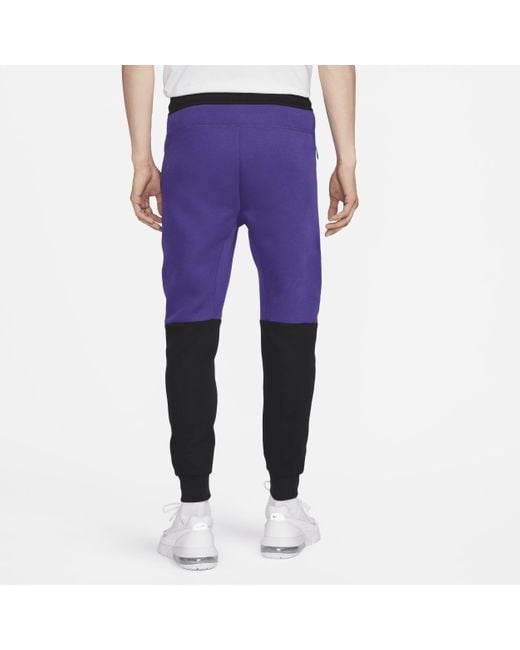 Nike Purple Sportswear Tech Fleece joggers Cotton for men