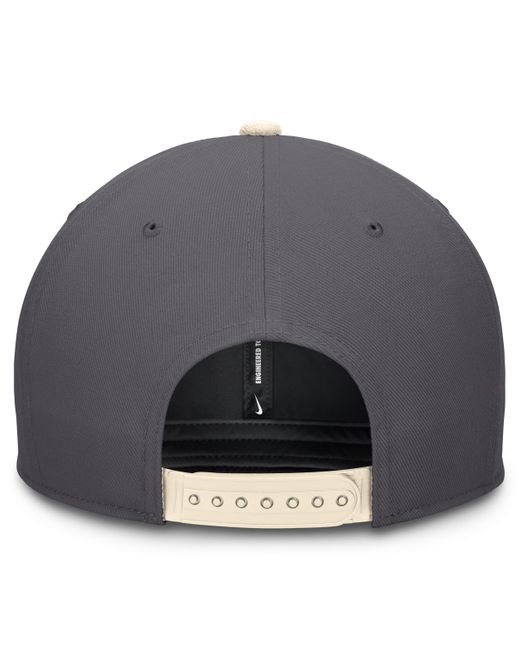 Nike Gray Washington Nationals City Connect Pro Dri-fit Mlb Adjustable Hat for men