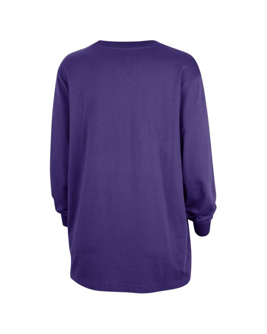 Nike Blue Los Angeles Lakers Essential Nba Long-sleeve T-shirt Cotton