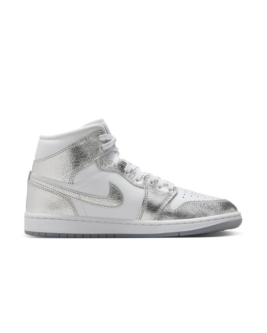 Nike Gray Air 1 Mid Se Shoes