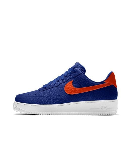 Nike Blue Air Force 1 Low Premium Id (new York Knicks) Men's Shoe for men