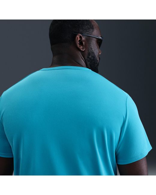 Nike Green Miler Dri-Fit Uv Short-Sleeve Running Top for men