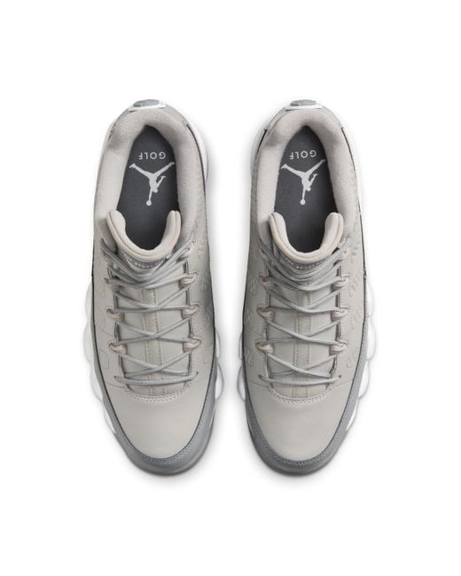 Nike Gray Air Jordan 9 G Golf Shoes for men