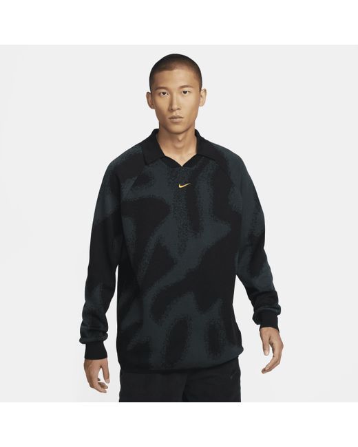 Nike Culture Of Football Knit Long-sleeve Soccer Sweater in Black for ...
