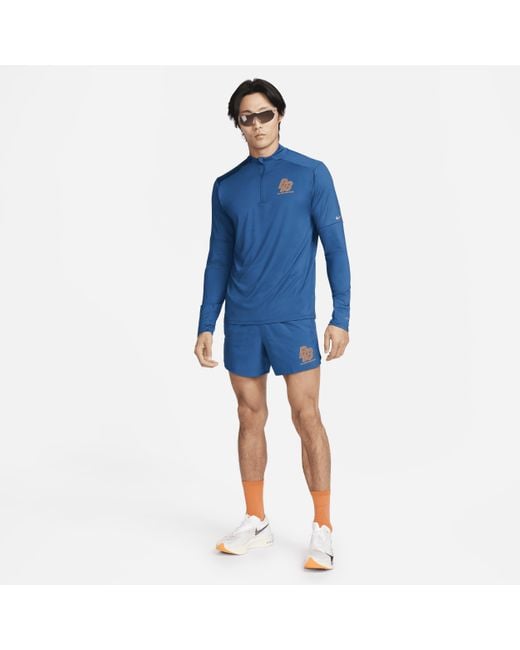 Nike Blue Running Energy Stride 5" Brief-lined Running Shorts for men