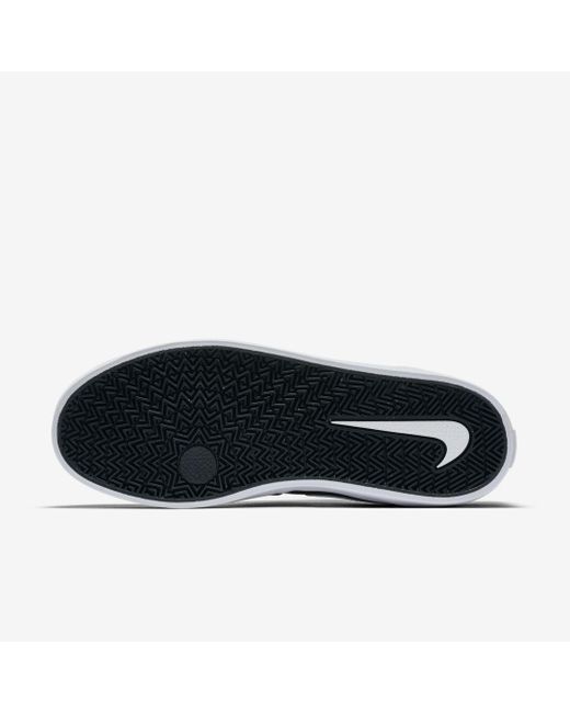 Nike Sb Check Solarsoft Canvas Skateboarding Shoe in Black/White (Black) |  Lyst