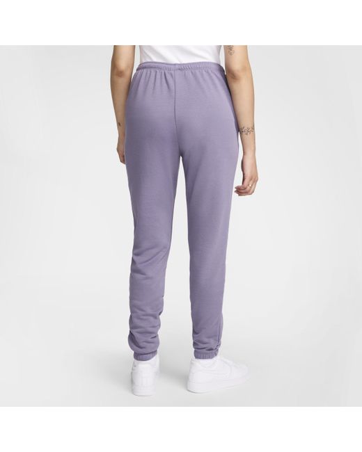 Nike Purple Sportswear Chill Terry Slim High-waisted French Terry Sweatpants