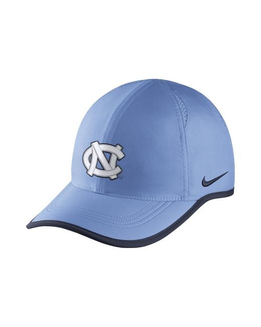 Nike College Aerobill Featherlight (unc) Adjustable Hat (blue) - Clearance Sale for men