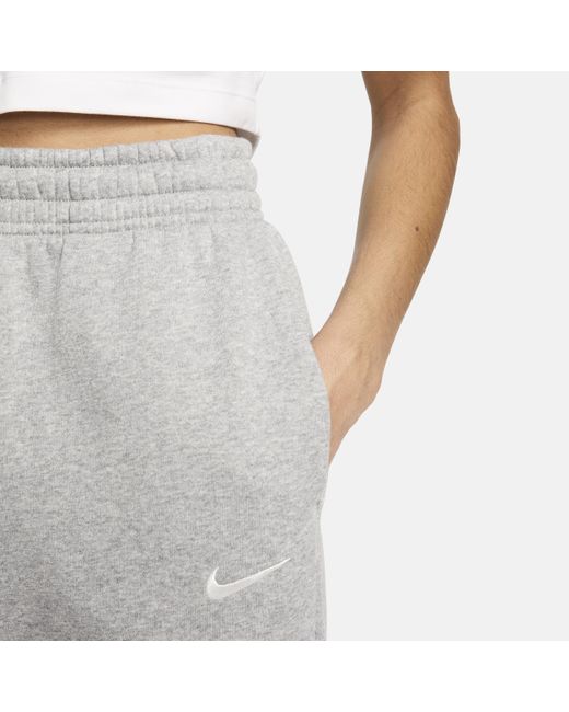 Pantaloni tuta oversize a vita alta sportswear phoenix fleece di Nike in Gray