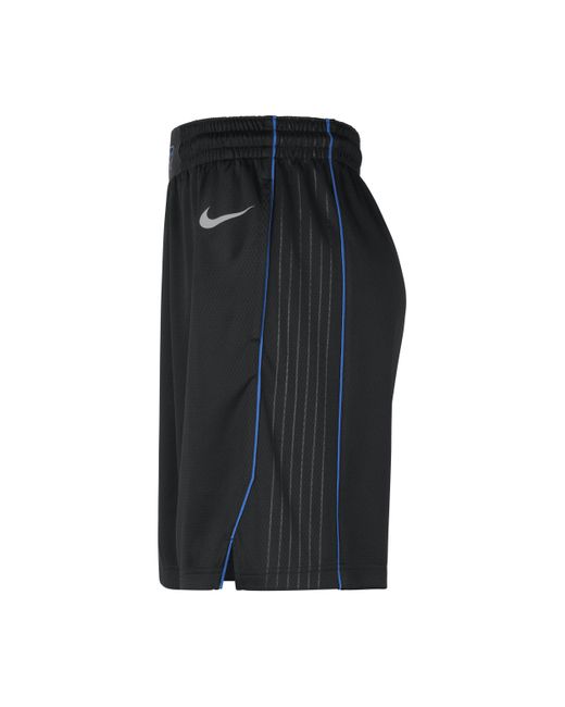 Nike Black Dallas Mavericks 2023/24 City Edition Dri-fit Nba Swingman Shorts 50% Recycled Polyester for men