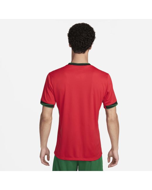 Maglia da calcio replica dri-fit portogallo (squadra maschile) 2024/25 stadium da uomo di Nike in Red da Uomo