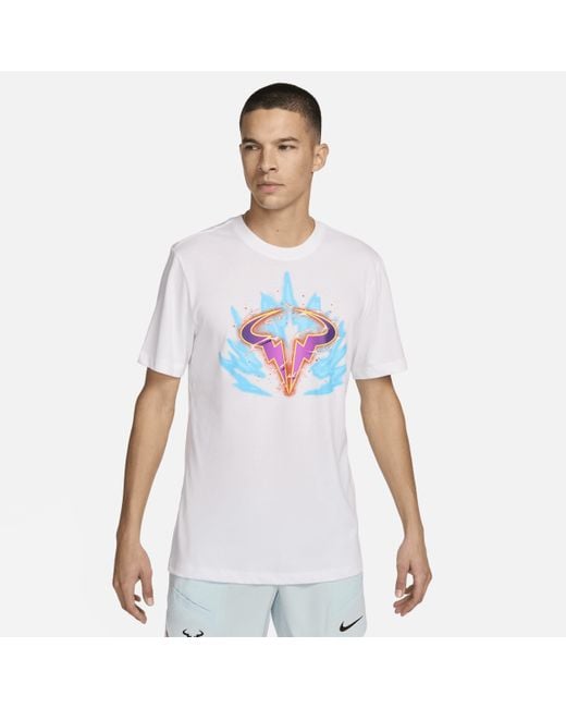 Nike Rafa Court Dri-fit Tennisshirt in het White voor heren