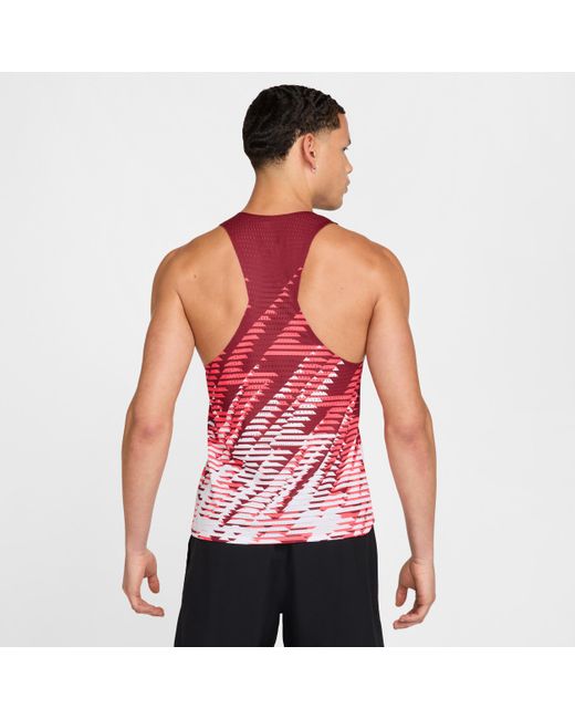 Nike Aeroswift Btc Dri-Fit Adv Hardloopsinglet Voor in het Red voor heren