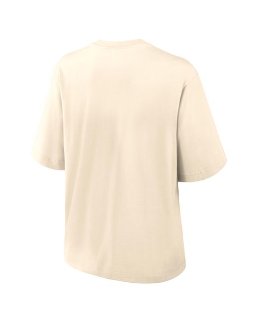 Nike Natural Michigan Established Tag Boxy Brand College T-Shirt