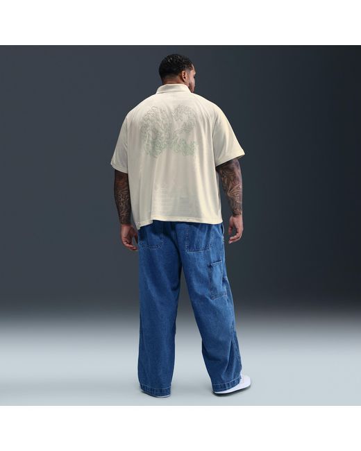 Nike Blue Sb Dri-Fit Jacquard Skate Jersey for men