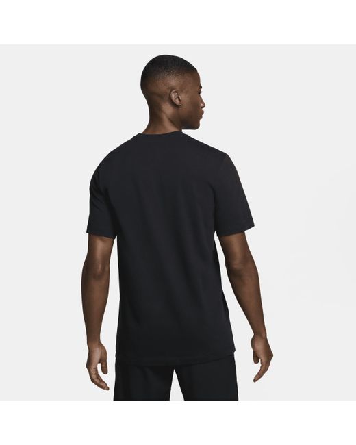 T-shirt da golf di Nike in Black da Uomo