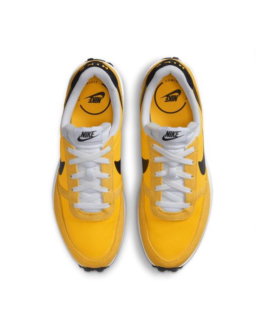 Nike Yellow Waffle Nav Shoes for men