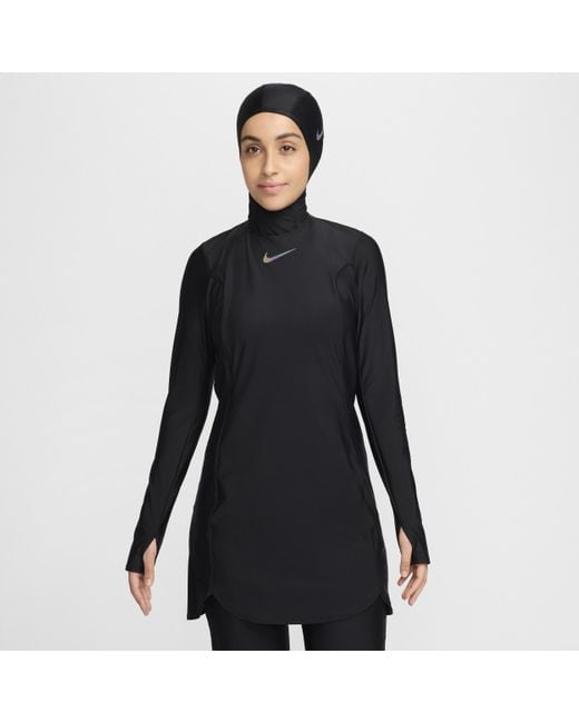 Nike Black Swim Victory Full-Coverage Dress
