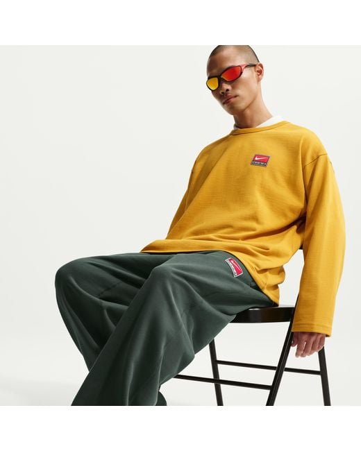 Nike Metallic Solo Swoosh Fleece Open-Hem Pants for men