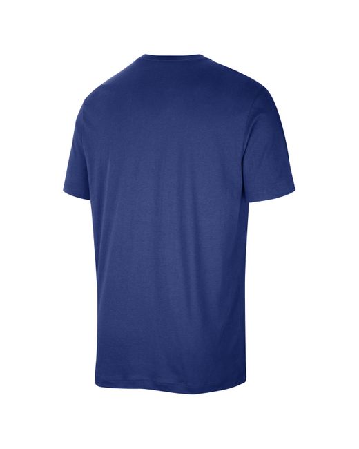 Nike Blue Golden State Warriors Courtside Nba T-shirt for men