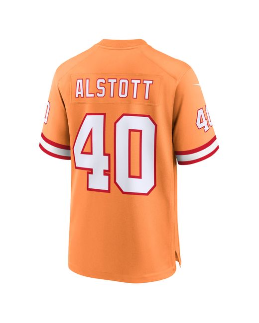 Nike Orange Mike Alstott Tampa Bay Buccaneers 50Th Anniversary Nfl Game Jersey for men