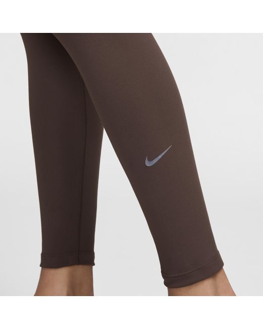 Nike Brown One High-waisted Full-length Leggings