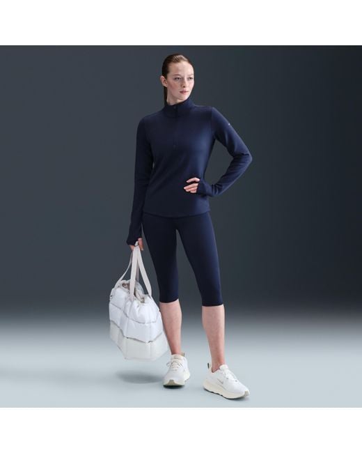 Nike Blue One Therma-Fit 1/2-Zip Mid Layer