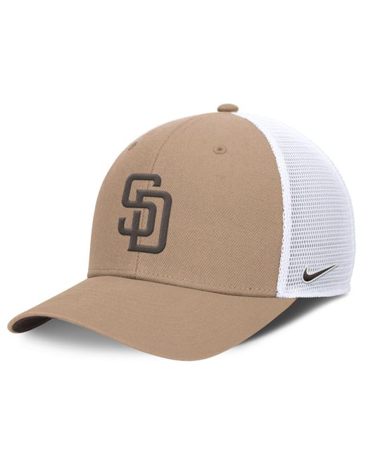 Nike Brown San Diego Padres Hemp Rise Mlb Trucker Adjustable Hat for men