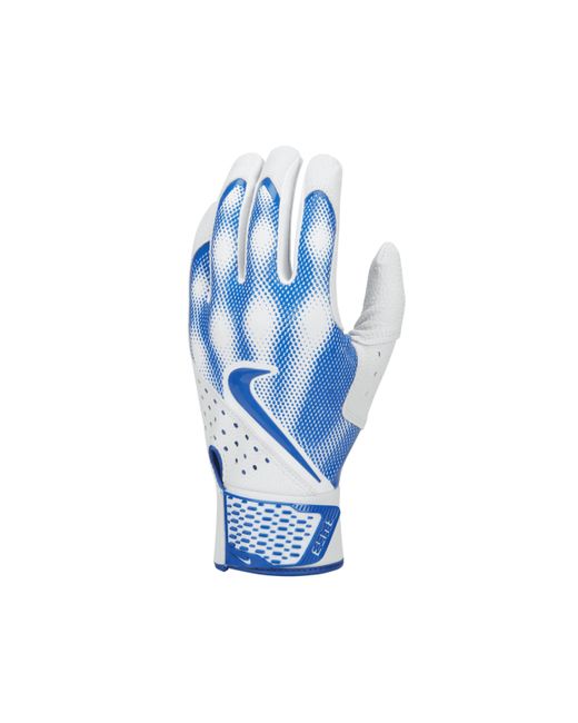 Nike Alpha Elite Baseball Batting Gloves In White, in Gray Lyst