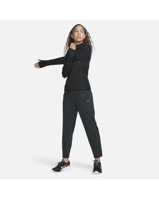 Nike Black Dri-Fit Fast Mid-Rise 7/8 Running Trousers