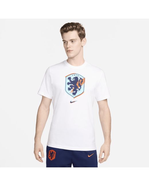 Nike White Netherlands Football T-shirt for men